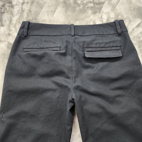 Banana Republic Pants Womens 2P PETITE Black Low Rise Flare Leg Office Preppy - Picture 3 of 12
